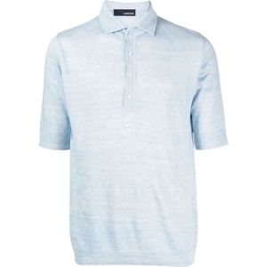 Lardini, Heren, Tops, Blauw, Maat: M