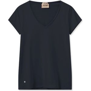MOS Mosh, Dames, Tops, Blauw, Maat: L Katoen,