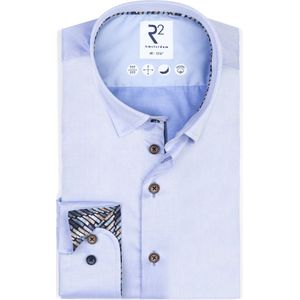 R2 Amsterdam, Heren, Overhemden, Blauw, Maat: L