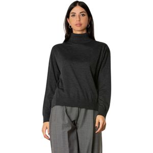 Semicouture, Dames, Truien, Zwart, Maat: M Wol,