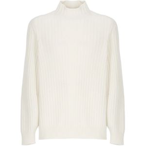 Brunello Cucinelli, Heren, Truien, Wit, Maat: XL Kasjmier,
