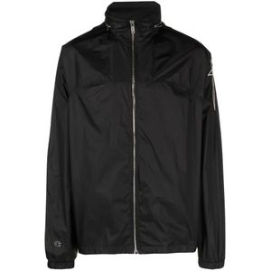 Rick Owens, Heren, Jassen, Zwart, Maat: S Nylon,