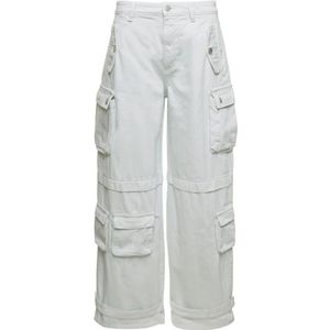 Icon Denim, Dames, Broeken, Wit, Maat: W25 Katoen,