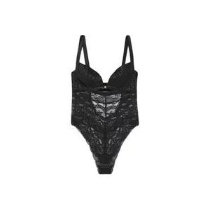 Versace Barok Kant Body , Black , Dames , Maat: XL