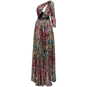 Philipp Plein, Dames, Jurken, Veelkleurig, Maat: S Zijde,