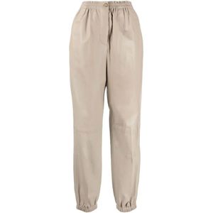 Joseph, Dames, Broeken, Bruin, Maat: XS Leer,