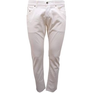 Dondup, Heren, Broeken, Wit, Maat: W33 Katoen,
