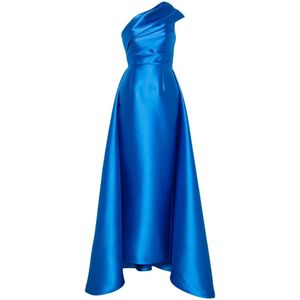 Solace London, Dames, Jurken, Blauw, Maat: XS Satijn,
