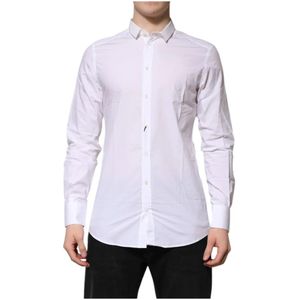 Dolce & Gabbana, Heren, Overhemden, Wit, Maat: XL