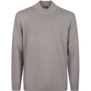 Drumohr, Heren, Truien, Grijs, Maat: M Wol,