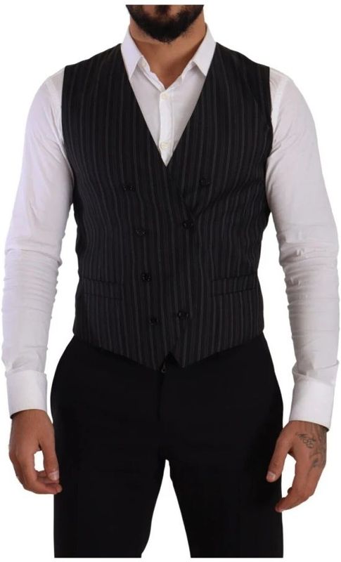 Dolce & Gabbana, Heren, Pakken, Grijs, Maat: M Zijde,