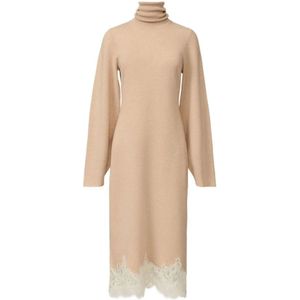Fabiana Filippi, Dames, Jurken, Beige, Maat: S Zijde,