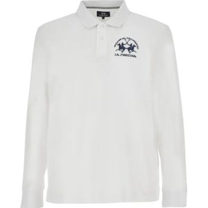 La Martina, Heren, Tops, Wit, Maat: 3XL Piqué,