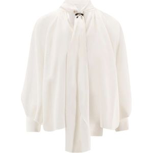 Max Mara, Dames, Blouses & Shirts, Wit, Maat: S Zijde,