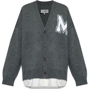 MM6 Maison Margiela, Heren, Truien, Grijs, Maat: XL Katoen,