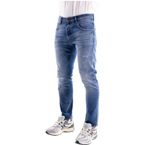 Don The Fuller, Heren, Jeans, Blauw, Maat: W35 Katoen,