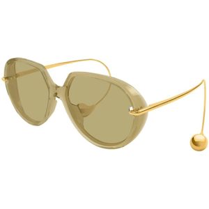 Bottega Veneta, unisex, Accessoires, Geel, Maat: 60 MM Nylon,