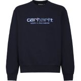 Carhartt Wip, Heren, Sweatshirts & Hoodies, Blauw, Maat: M