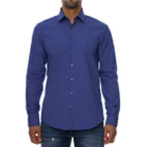Calvin Klein, Heren, Overhemden, Blauw, Maat: S