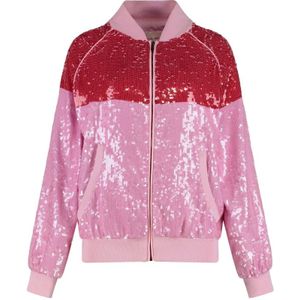 Alberta Ferretti, Dames, Jassen, Roze, Maat: XS Zijde,