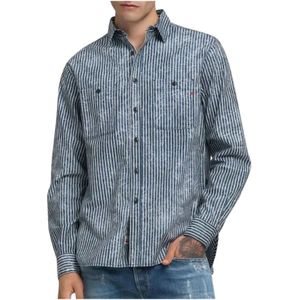 Replay, Heren, Overhemden, Blauw, Maat: S