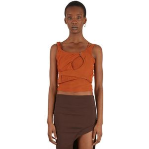 Mainline:RUS/Fr.CA/DE, Dames, Tops, Oranje, Maat: M Jersey,