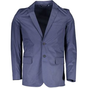 Gant, Heren, Jassen, Blauw, Maat: L Katoen,