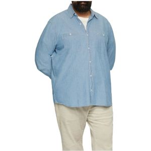 Overhemd - Chambray - Heren - 100% Katoen - Lange Mouwen