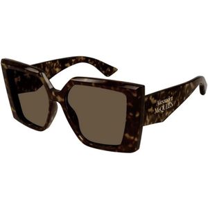 Alexander McQueen - AM0467S 002 - Zonnebril - Havana - Acetaat
