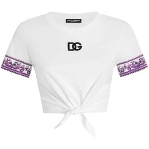 Dolce & Gabbana, Dames, Tops, Wit, Maat: XS Katoen,