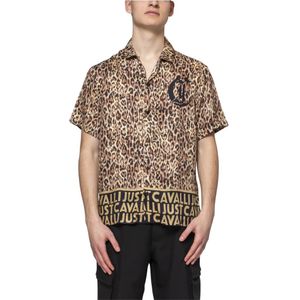 Just Cavalli, Heren, Overhemden, Bruin, Maat: S