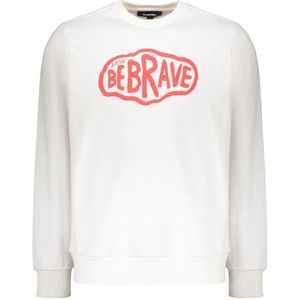 Diesel, Heren, Sweatshirts & Hoodies, Wit, Maat: L Katoen,