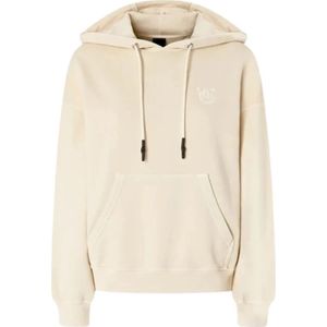 Pinko - Beige Silk & Nylon Sweater - Dames - Hoodie