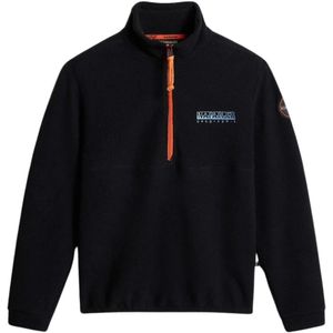 Napapijri, Heren, Sport, Zwart, Maat: XL Fleece,