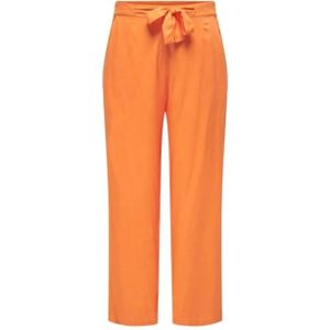 Only Carmakoma, Dames, Broeken, Oranje, Maat: 3XL Viscose,