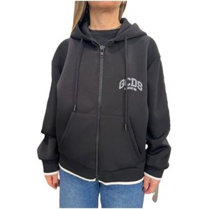 Gcds, Dames, Sweatshirts & Hoodies, Zwart, Maat: M Katoen,