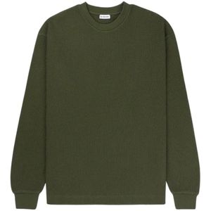 Burberry, Heren, Sweatshirts & Hoodies, Groen, Maat: XS Katoen,