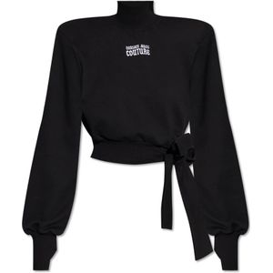 Versace Jeans Couture - Sweatshirt met Logo - Zwart - Dames
