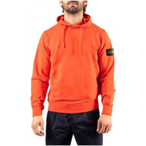Stone Island, Heren, Sweatshirts & Hoodies, Rood, Maat: M