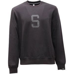 Sun68, Heren, Sweatshirts & Hoodies, Zwart, Maat: S