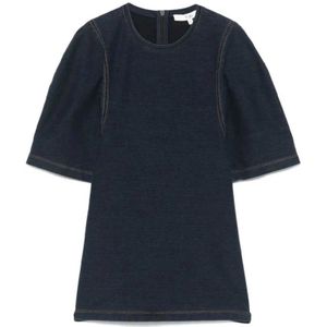 Tibi, Dames, Tops, Blauw, Maat: XS Denim,