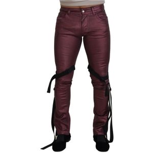 Dolce & Gabbana, Heren, Broeken, Paars, Maat: M Katoen,