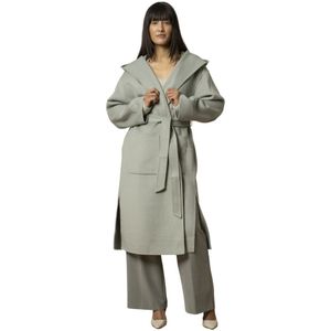 Kocca, Dames, Mantels, Grijs, Maat: XS
