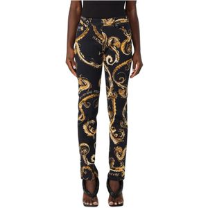 Versace Jeans Couture, Dames, Jeans, Zwart, Maat: W32 Katoen,