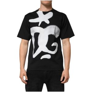 Dolce & Gabbana, Heren, Tops, Zwart, Maat: XS Katoen,