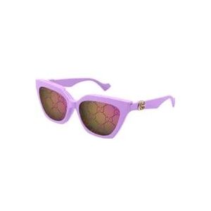 Gucci Stijlvolle zonnebril Gg1542S , Purple , unisex , Maat: 55 MM