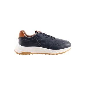 Hogan Blauwe Leren Sneakers Stijlvol Comfort , Blue , Heren , Maat: 43 1/2 EU