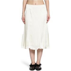 Jil Sander, Dames, Rokken, Wit, Maat: XS Satijn,