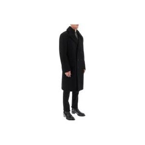Lanvin Single-Breasted Coats , Black , Heren , Maat: M