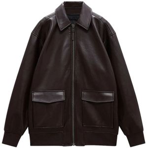 Anine Bing, Dames, Jassen, Bruin, Maat: 2XS Leer,